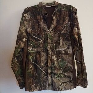 Field & Stream Men's Nylon Mesh Camouflage Hunting Long Sleeve Shirt - Large
